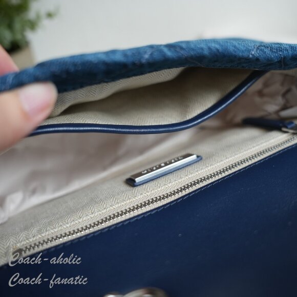 NWT Tory Burch Willa Denim Small Shoulder Bag Crossbody - Picture 9 of 9